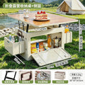 Outdoor camping storage box table all-in-one foldable large capacity car storage box multifunctional camping storage foldable table