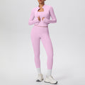 Naked casual workwear beautiful back outwear short outwear yoga clothes high waist hip lifting tight pants sports three-piece set