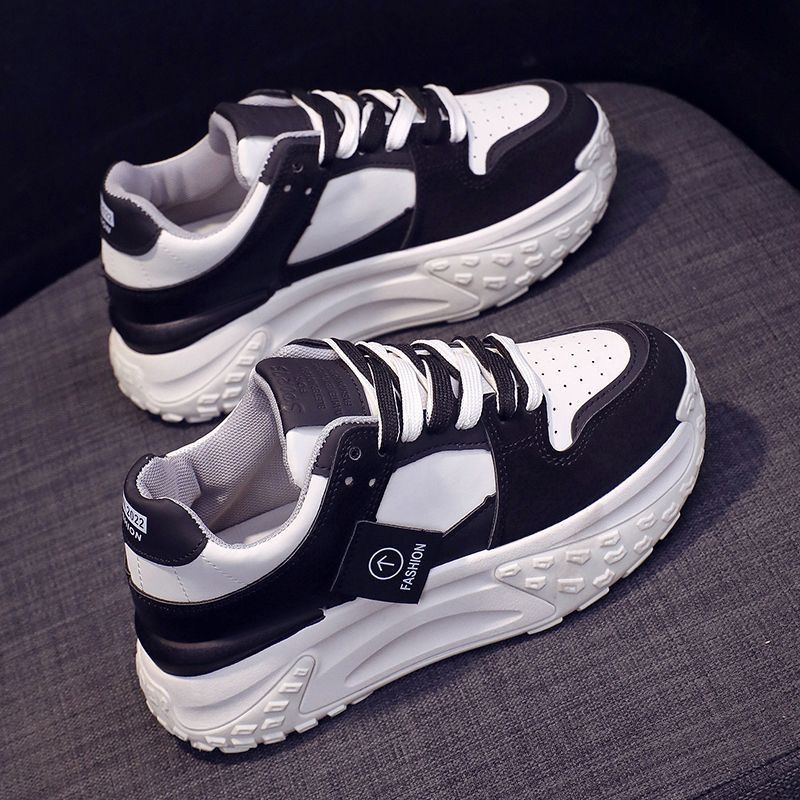 PLOVER popular dad shoes women's 2024 summer new thick-soled lightweight muffin-soled sports shoes casual board shoes women