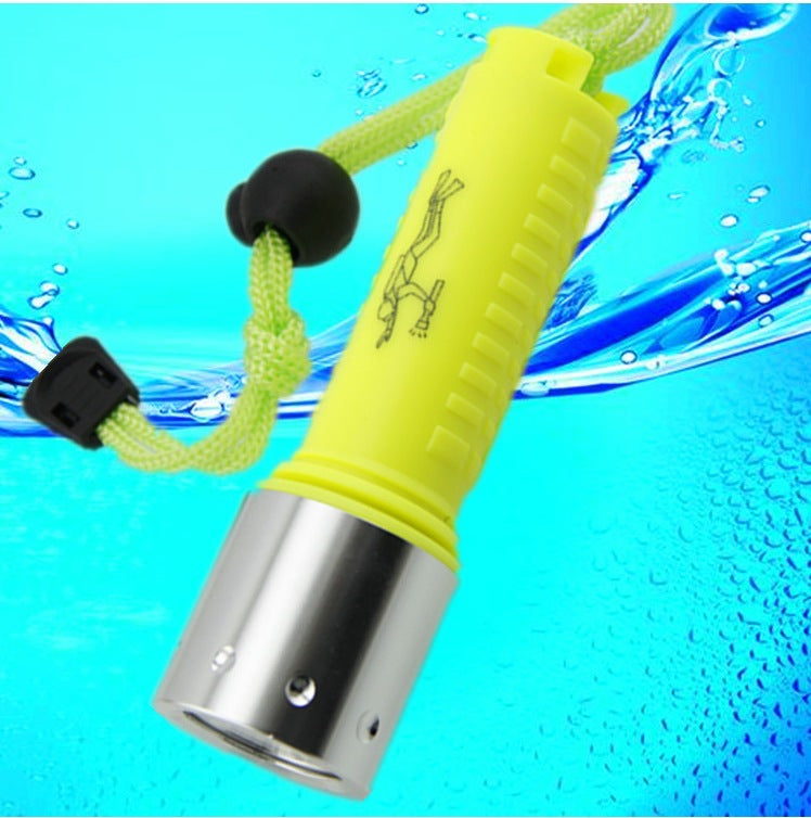 Gelin diving flashlight XML-T6 strong light flashlight, aluminum alloy LED flashlight professional magnetic control flashlight