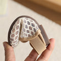 Minimalist new woven hollow-out closed-toe mules women's summer flat square-toe fashion slippers lazy shoes