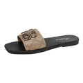 Export outwear one-strap beach flats sandals  summer metal buckle casualeasiest for match sandals
