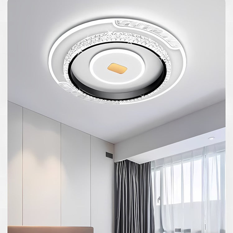 2025 new intelligent voice modern simple atmosphere living room light super bright LED bedroom light whole house Zhongshan lighting