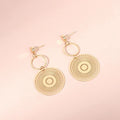 European and american cross-border influencer style hollow geometric circle earrings, european and american style bohemian round earrings