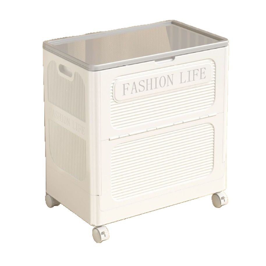 Customized clothes storage box, large capacity storage basket, household flip cover finishing box, foldable quilt storage cabinet