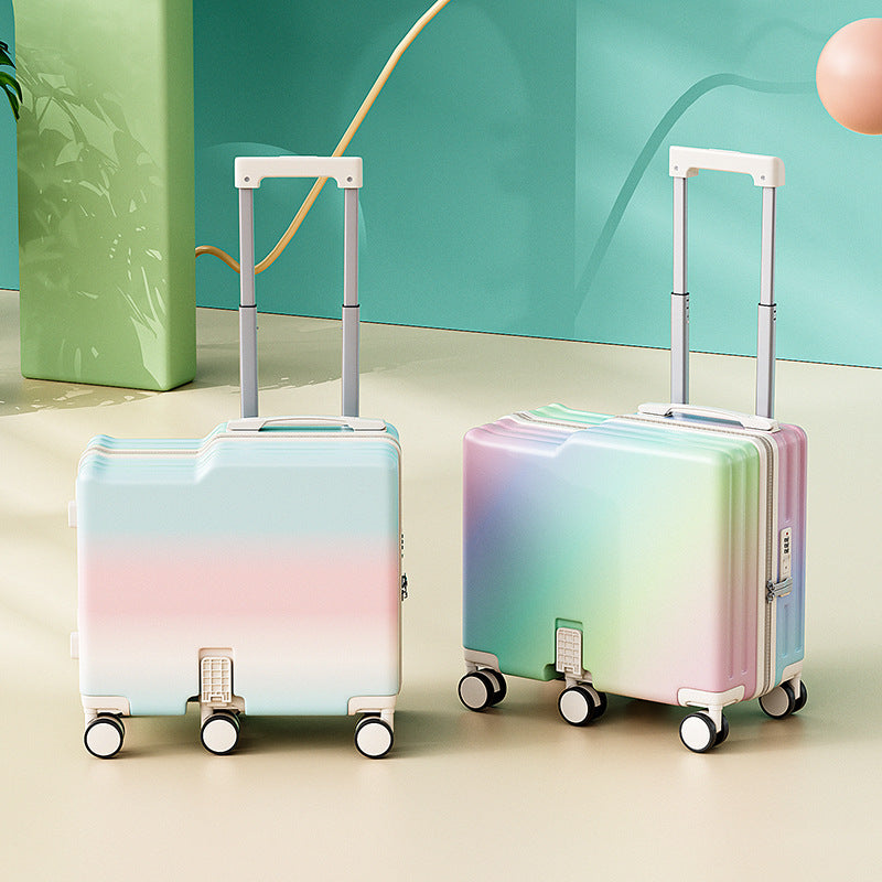 Children's suitcase 2025 new model can sit and ride boys and girls small students 20-inch tie rod travel password box