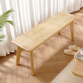 Scandinavian solid wood bench living room dining table stool modern accessible luxury log bench bed end shoe changing stool sofa tea table stool