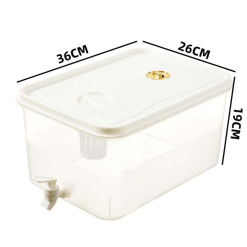 Household refrigerator water pitcher with spigot, 3l capacity lemon fruit tea pitcher, beverage juice tea pitcher, cold water pitcher