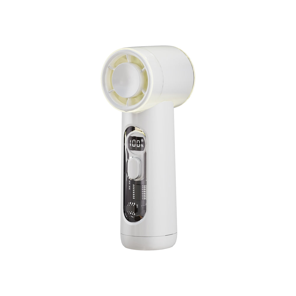 2026 new cross-border pocket fan: usb rechargeable, digital display, high airflow, small outdoor portable mini fan