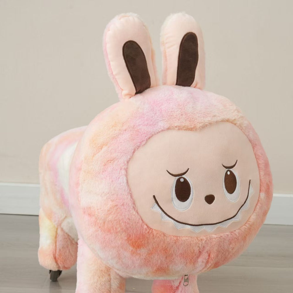 Musical pulley stool labubu small stool movable tie-dyestuffed toy stool cute home stool manufacturer personalized