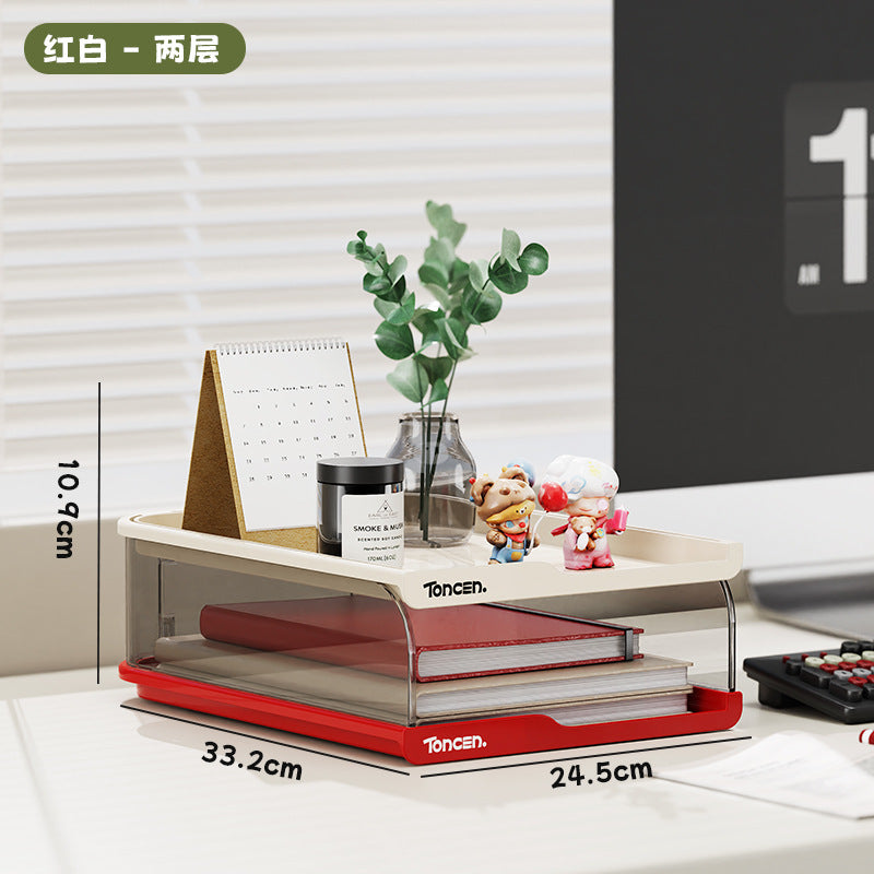 Desktop Bookshelf Desk Storage Shelf Desk Book Storage Shelf Desk Documents Children's Picture Book Box Cross-border