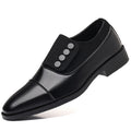 Plus size leather shoes for men, korean style, youth, breathable, pointed toe, trendy men's shoes, business british style, men's wedding casual leather shoes