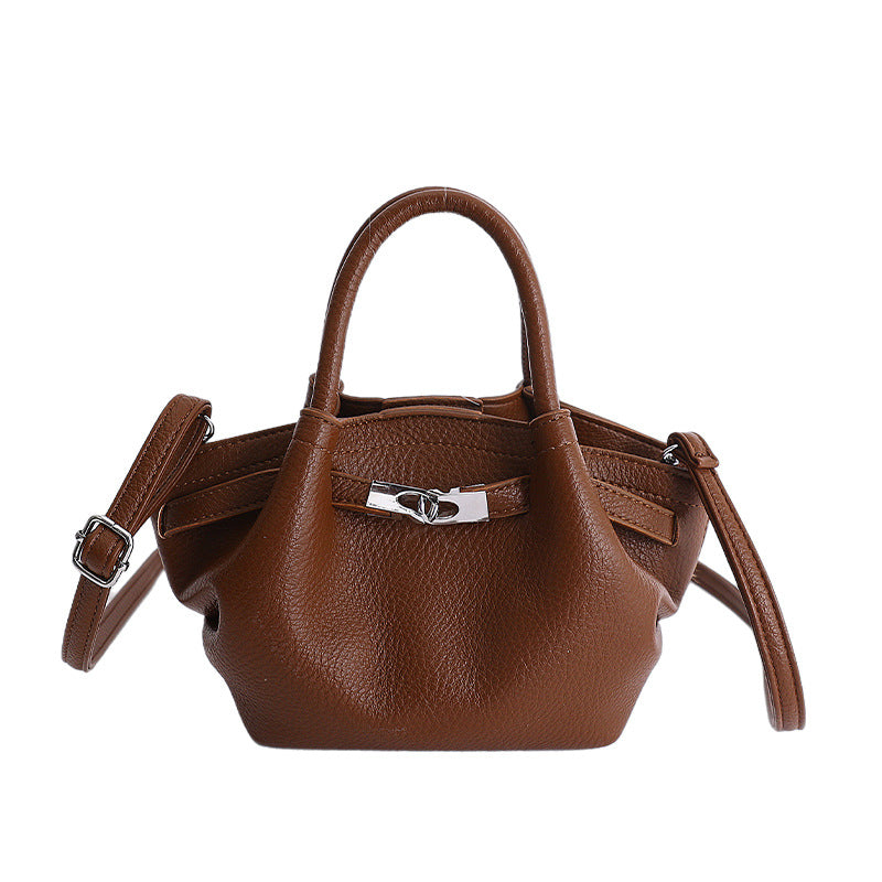 Accessible luxury normcore style niche women's bag 2026new arrivaleasiest for match high value bucket satchel bag large capacity crossbody bag