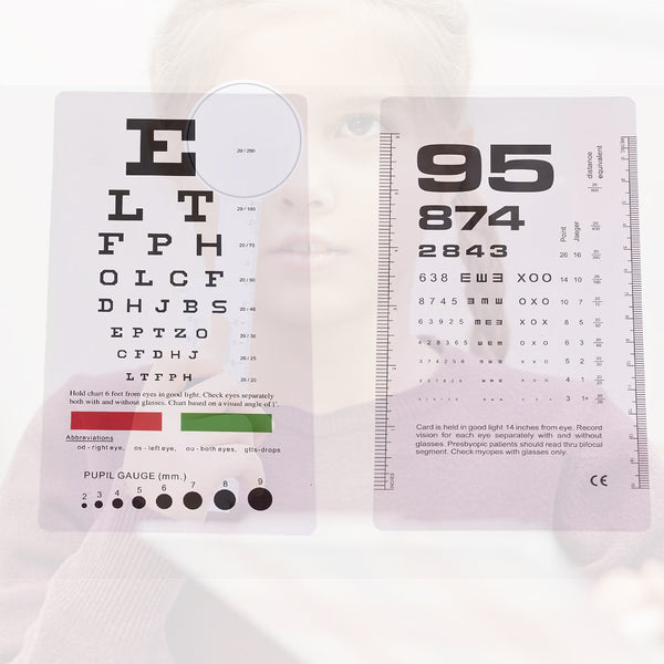 Standard household eye chart ophthalmic ruler set Vision test table wholesale