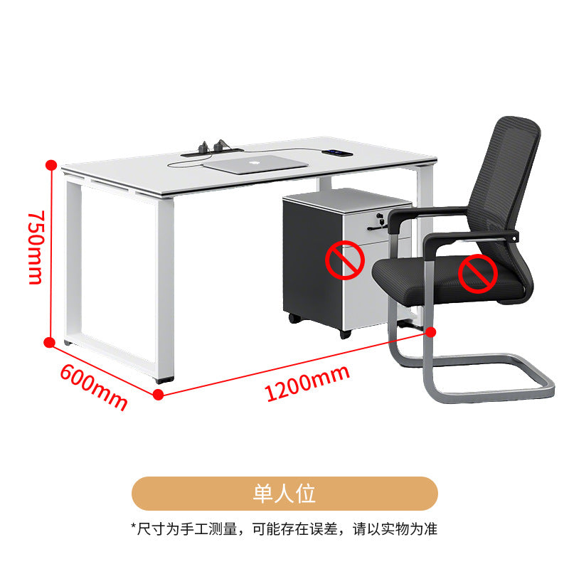 Saint li staff desk casual current employee slot computer desk work slot screen office table and chair combination