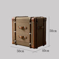 American retro storage cabinet bedroom box foyer entrance cabinet rattan large capacity storage house decoration cabinet furniture