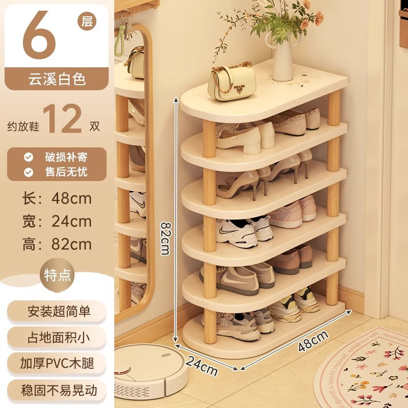 Shoe rack home door multi-layer strong and good-looking small narrow rack rental simple indoor shoe storage rack storage shoe cabinet