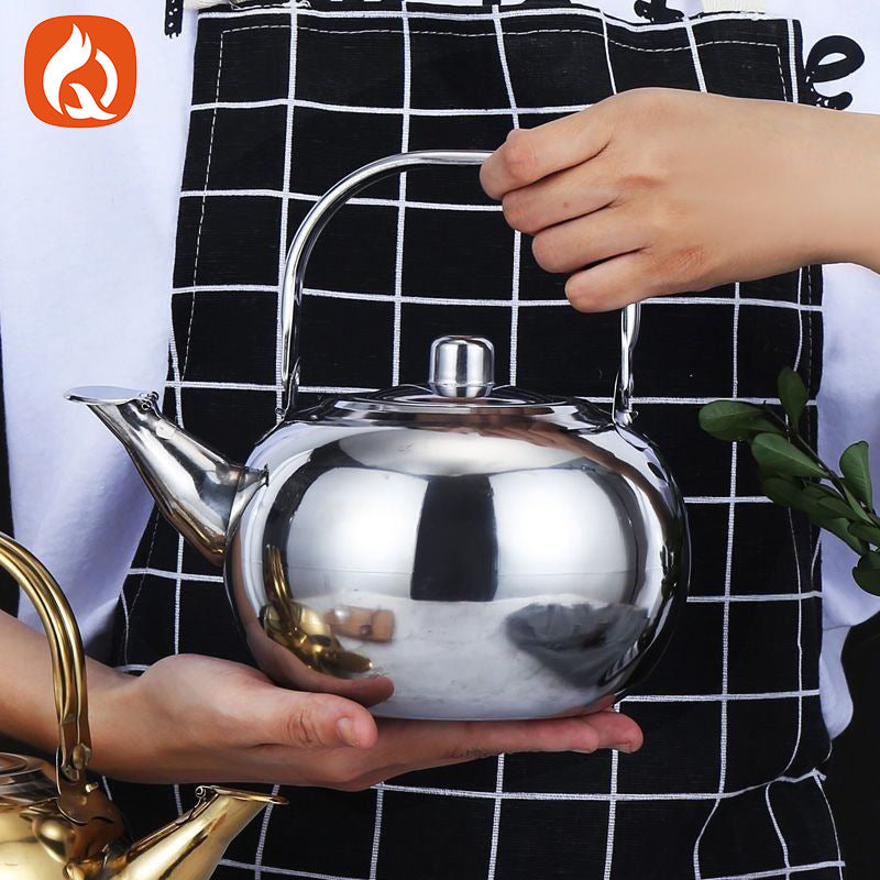 Personalized stainless steel exquisite kettle chinoiserie outdoor water kettle thickened hotel restaurant water kettle large capacity