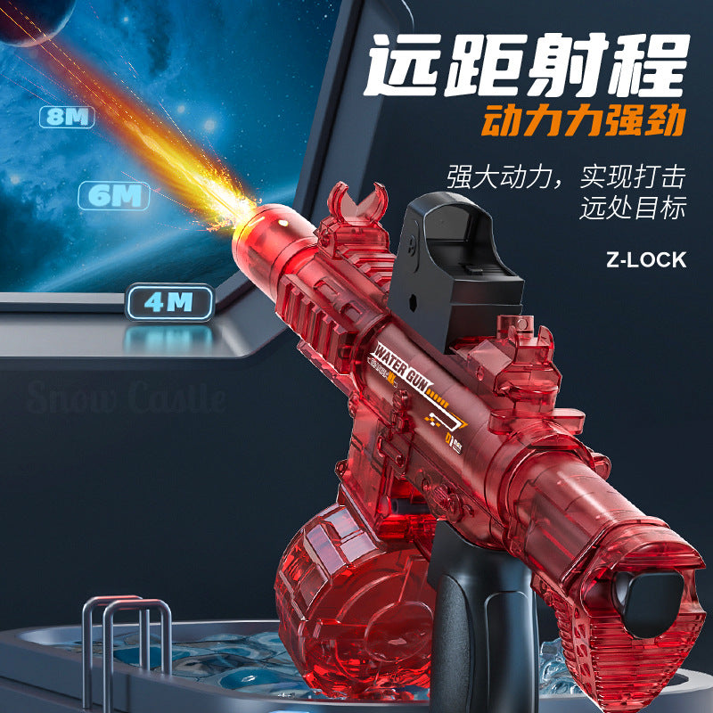 m416 electric burst water gun large capacity linkage reloading flash cool light outdoor toys for boys