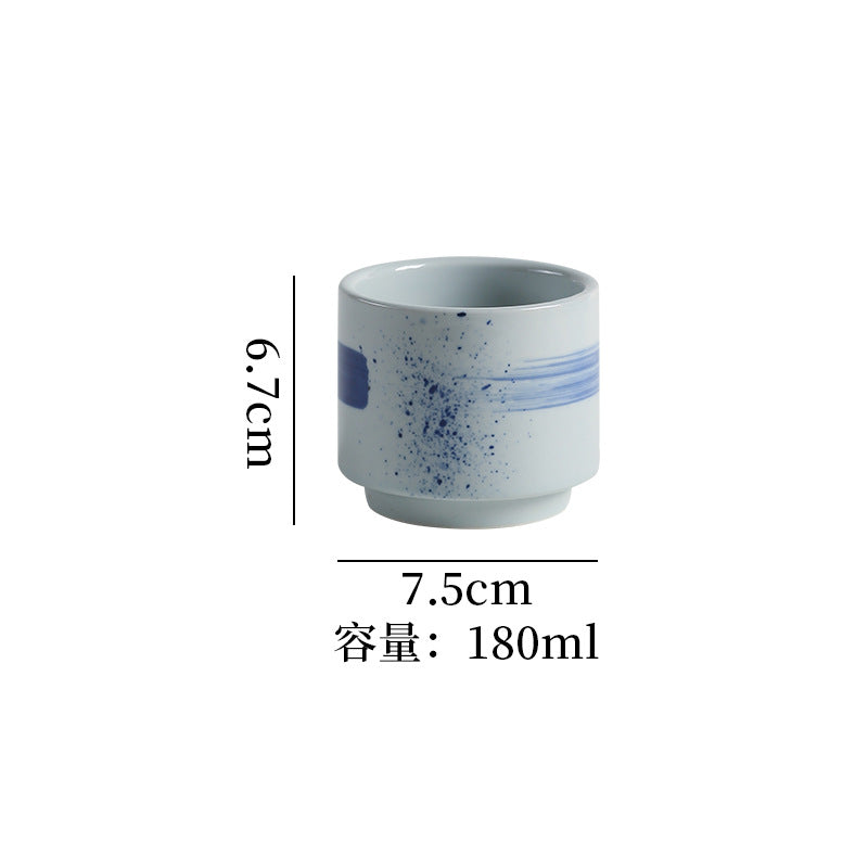 Japanese retro ceramic mug - perfect for office afternoon tea, milk, coffee, or cold beverages - ideal for restaurants and home use