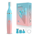 Electric shaver for women, eyebrow trimmer, hair removal device, multifunctional 4-in-1 rechargeable mini portable automatic eyebrow razor