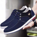 Men's youth korean style british fashion trendy men's shoes business shoes slip-on casual canvas shoes wholesale dropshipping