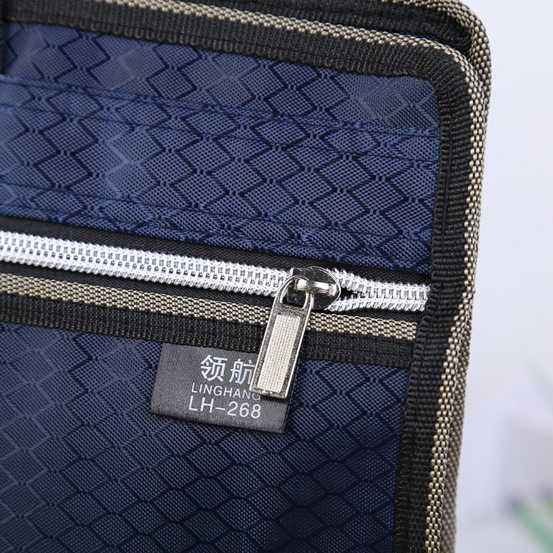 Oxford cloth handheld document bag a4 briefcase pilot handheld briefcase thickened waterproof conference bag information bag