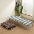 Outdoor foldable bed portable foldable indoor lunch break bed foldable wooden bed accompanying single bed lounge chair for home