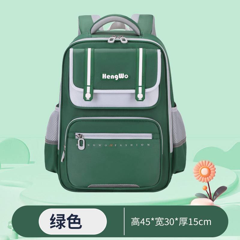 Kids' backpack - ultra-lightweight, pressure-reducing, spine-supporting, lightweight backpack for grades 1-6, korean style, boys and girls, anti-hunchback design