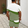 men's short-sleeve and shorts set, casual sportswear set, 3d printed cross-border hot seller, dropshipping available