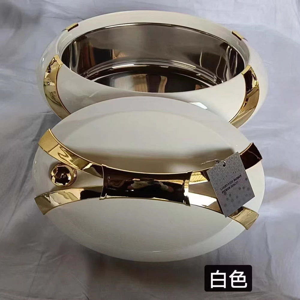 Food warmer container 3pcsexport high-end new arrival egg-shaped thermal insulation box 3l-4l-5l