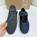 Za2025 summer round toe flat denim buckle sandals - european & american style, everyday versatile sandals for women