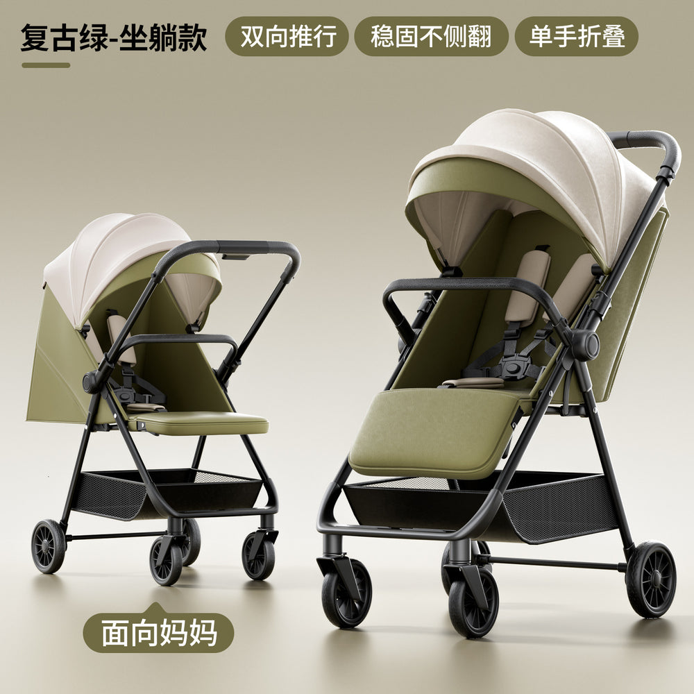 Baby stroller - convertible pushchair, lightweight & foldable, suitable for infants & toddlers (0-3 years), compact & portable