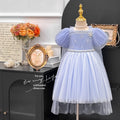 Girls' elsa princess dress - summer , ultra-fairy dress, frozen queen birthday gown