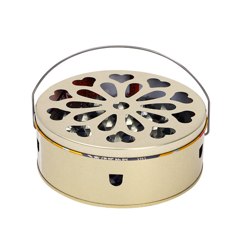 Fireproof, anti-scalding, anti-kicking, mosquito coil disc with lid, mosquito coil box, mosquito coil connected to ash disc, sandalwood burner bracket, sandalwood box.