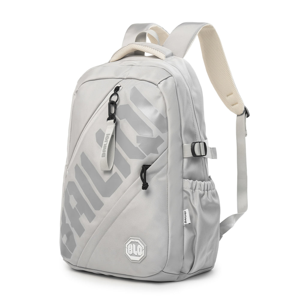 Trendy and cool backpack for college students, stylish casual backpack with letter design, large capacity, suitable for elementary, middle, and high school students, unisex