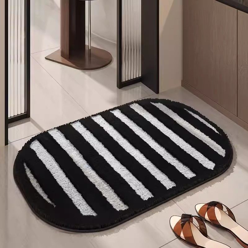 Bathroom absorbent mat, bathroom floor mat, for home door entrance non-slip foot mat, toilet bathroom quick-drying carpet door mat