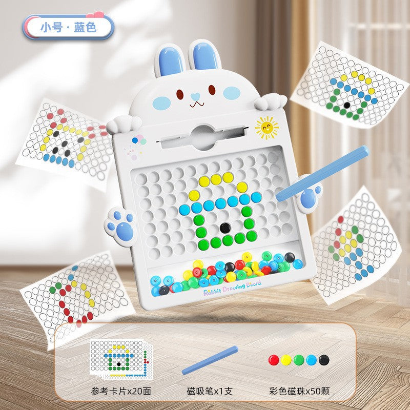 Rabbit magnetic drawing board - enhances focus, imagination, early education, and cognitive development for children
