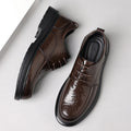 Genuine leather men's dress shoes - new arrival, bestseller. business casual, lace-up style, versatile, perfect for groom and wedding
