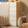【wider five-tier】brushed white oak + white 40*127