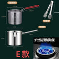304 stainless steel deep fryer - multifunctional mini fryer for home use, gas powered, with filter screen - fuel efficient small fryer