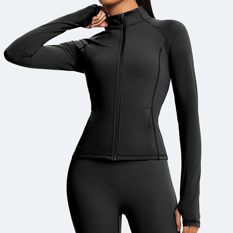 Eco-friendly & renewable fabric cross-border yoga set: high-elasticity, figure-hugging, back-smoothing yoga bra & running fitness apparel for women