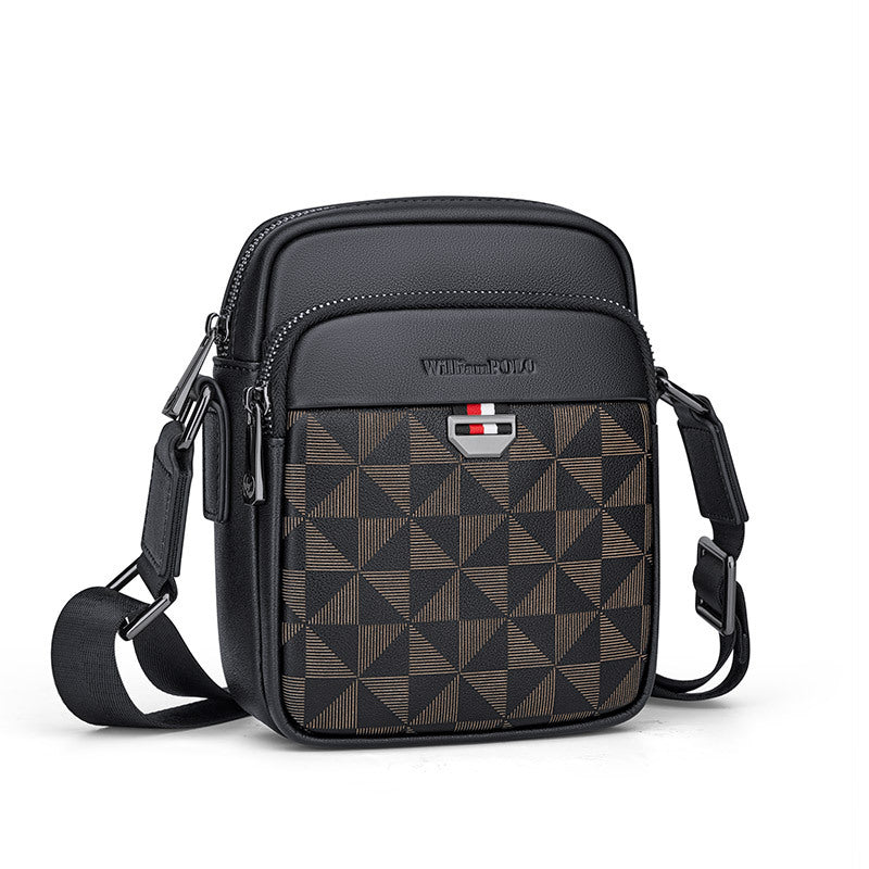 Emperor Paul Men's Crossbody Bag 2023 New Fashion Small Bag Leather Commuter Bag Multifunctional Backpack Men's Bag