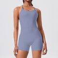 New arrival cross-border cross-back tight one-piece yoga wear sports casual hip lift all-in-one one-piece yoga wear