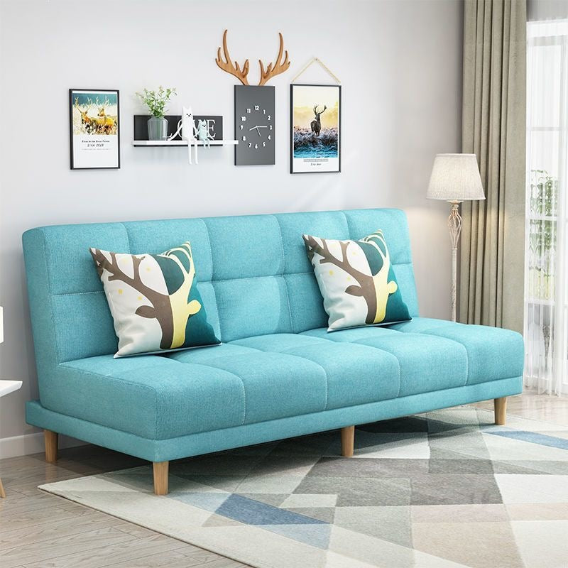Modern chaise l-shaped sofa bed for small apartments - ready to ship, convertible two-in-one, double folding bed