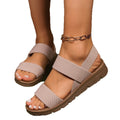 new arrival: plus-size fashionable women's flat sandals with elastic band – perfect for beach and everyday wear (export quality, us/eu style)