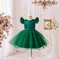 Girls' princess tutu dress flower girl dress kids' piano performance costume host outfit little girl's dress