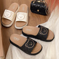 Thick solebear slippers women's summer 2024new arrivaloutwearnon-slipdeodorizing filterindoor homecute sandals