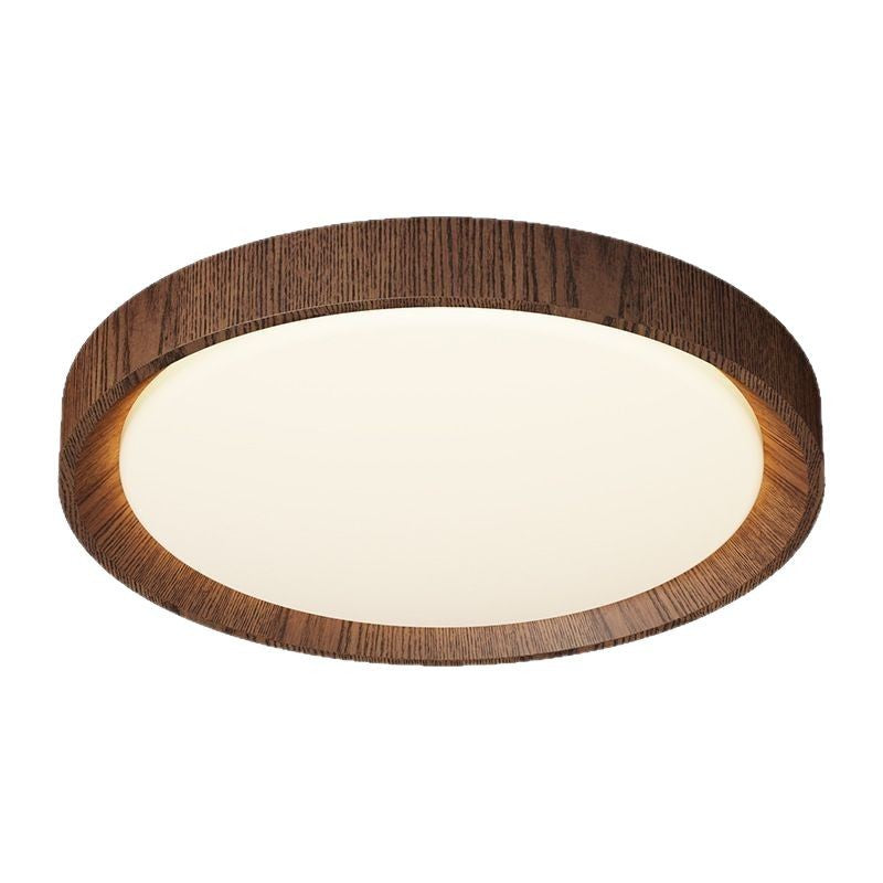 Master Bedroom Light Advanced Sense Wabi Wind Home Eye Protection Full Spectrum Room Light Vintage Walnut Grain Study Lighting