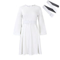 D418 belted african women's dress,  autumn/winter new arrival, long sleeve elegant round neck swing dress, european and american style